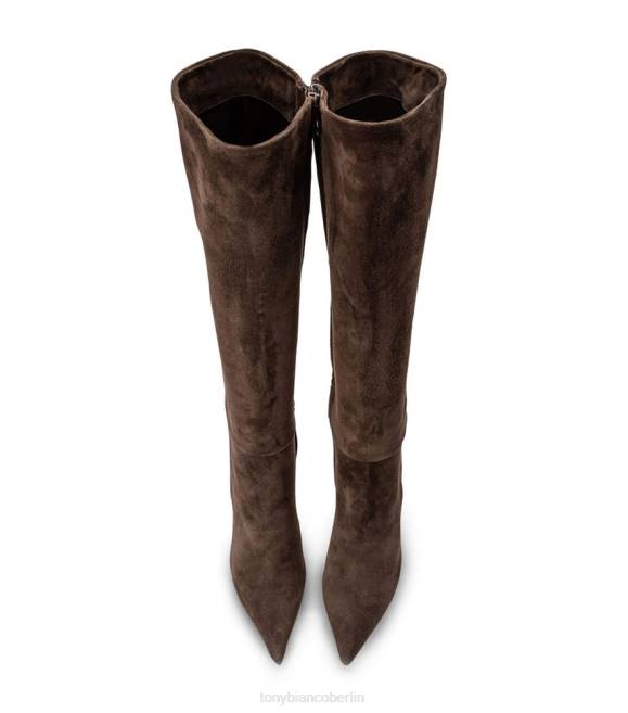 kniehohe Stiefel| de Tony Bianco Frauen Apollo-Kalbsstiefel Espresso-Wildleder 4624443